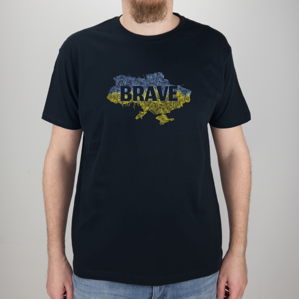 Вышитая футболка №31 Brave